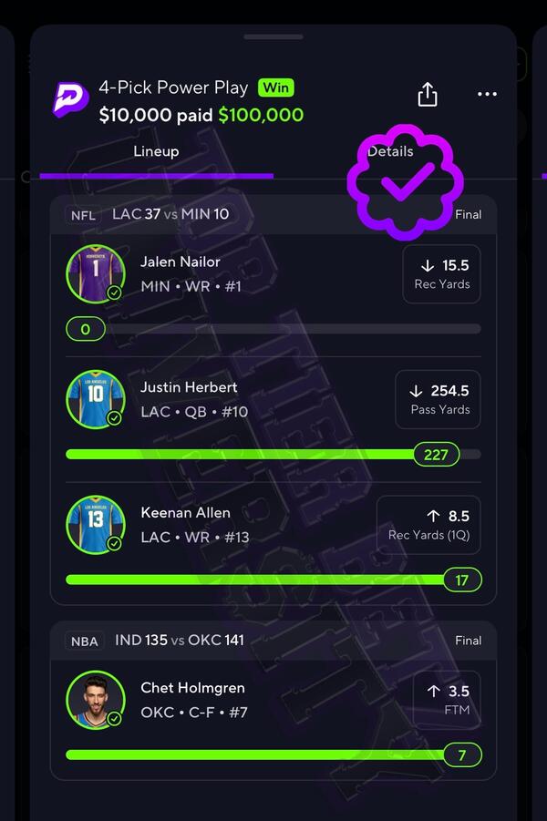 Verified $100K cashed slip 7
